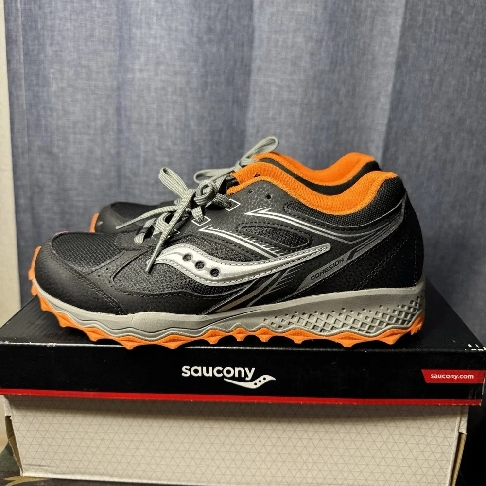 Saucony Cohesion TR14 LTT Men\'s Low Top Lace-Up Sneaker Black/Orange SK267119 Buy Saucony Cohesion TR14 Lace Big Kid  main image 3